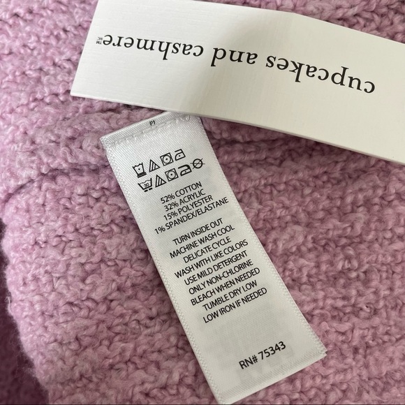Cupcakes & Cashmere pink cardigan sweater, NWT, small - Picture 6 of 6